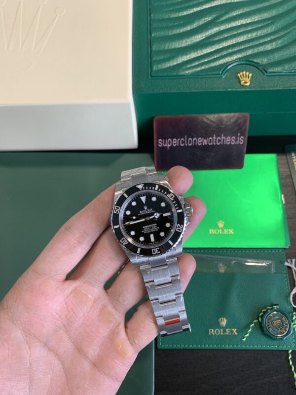 Rolex No Date Submariner 124060 Black 41mm Clone 3230 Movement